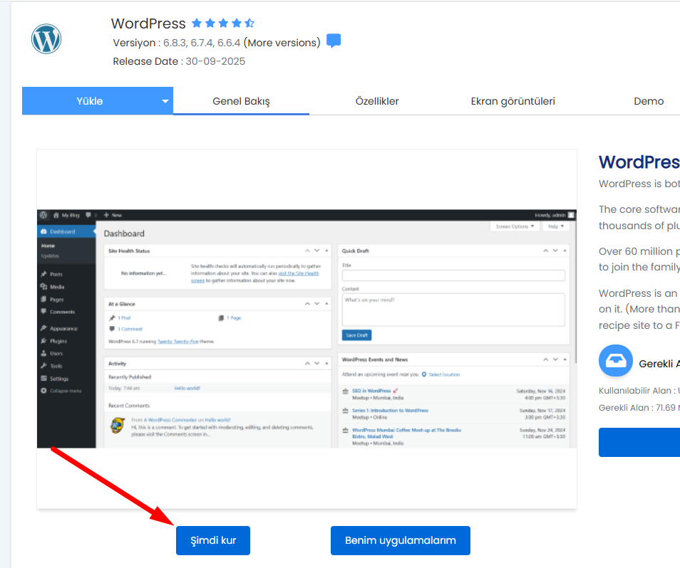 Wordpress Tek Tıkla